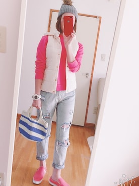 junjunさん（レディース・162cm）の春コーディネート