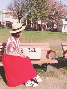 junjunさん（レディース・162cm）の春コーディネート