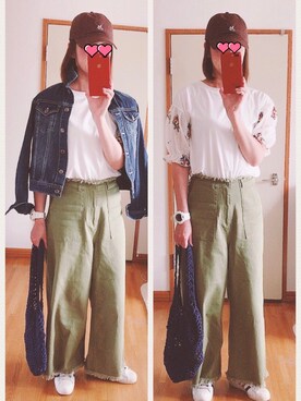 junjunさん（レディース・162cm）の春コーディネート