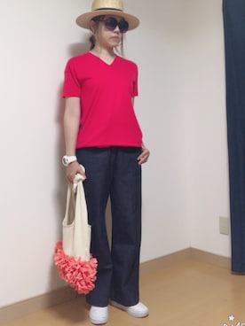 junjunさん（レディース・162cm）の夏コーディネート