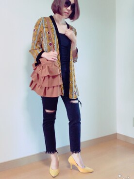 junjunさん（レディース・162cm）の秋コーディネート