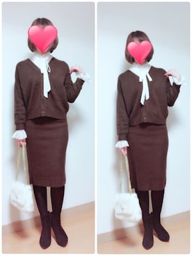 junjunさん（レディース・162cm）の冬コーディネート