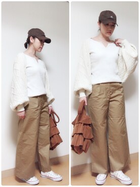 junjunさん（レディース・162cm）の春コーディネート