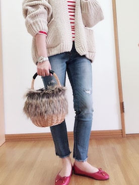 「IMAGE COLLECTION（イマージュコレクション）のアイテム（パンツ）」を使った、junjunさん（レディース・162cm）の春コーディネート