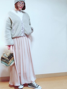 junjunさん（レディース・162cm）の冬コーディネート