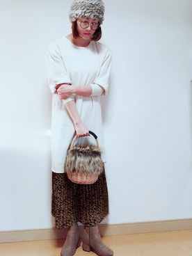 junjunさん（レディース・162cm）の冬コーディネート