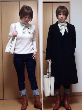 junjunさん(レディース・162cm)の冬コーディネート