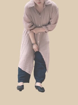 「Daniel Wellington（ダニエルウェリントン）の販売終了クラシックペティット アッシュフィールド32mm（アナログ腕時計）」を使った、はらさん（レディース・146cm）の春コーディネート