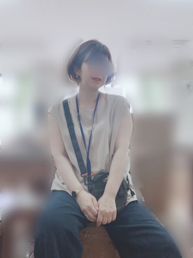 「グレゴリー」｜「アイテム（財布/小物）」を使った、はらさん（レディース・146cm）の夏コーディネート
