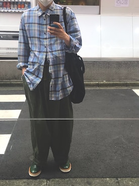 「is-ness（イズネス）のアイテム」を使った、DAさん（メンズ・170cm）の夏コーディネート