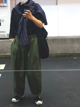 「is-ness（イズネス）のアイテム」を使った、DAさん（メンズ・170cm）の夏コーディネート