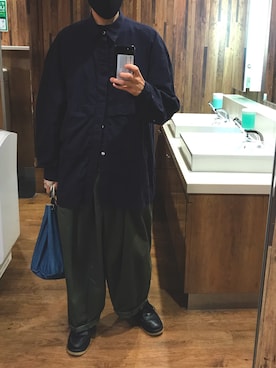 「is-ness（イズネス）のアイテム」を使った、DAさん（メンズ・170cm）の春コーディネート