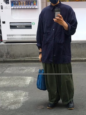 「is-ness（イズネス）のアイテム」を使った、DAさん（メンズ・170cm）の春コーディネート