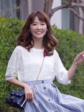 「ABITOKYO（アビトーキョー）のアイテム」を使った、ガ〜さん（レディース・162cm）の春コーディネート