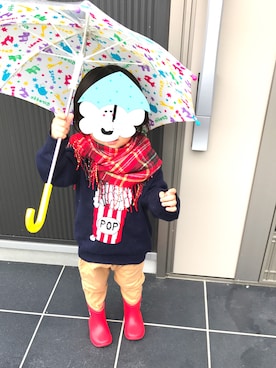 「FABHUG （ファブハグ）のアイテム」を使った、miiiiko☺︎❤️さん（キッズ・80cm）の秋コーディネート