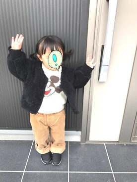 「2歳3ヶ月」｜「アイテム（ニット/セーター）」を使った、miiiiko☺︎❤️さん（キッズ・80cm）の秋コーディネート