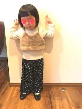 「GLOBAL WORK（グローバルワーク）のアイテム（その他）」を使った、miiiiko☺︎❤️さん（キッズ・80cm）の冬コーディネート
