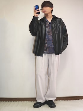 「アイテム（イヤーカフ）」を使った、ともさん（メンズ・172cm・10代）の春コーディネート