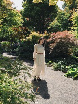 「holiday」｜「アイテム（アクセサリー）」を使った、碧碧さん（レディース・167cm）の夏コーディネート