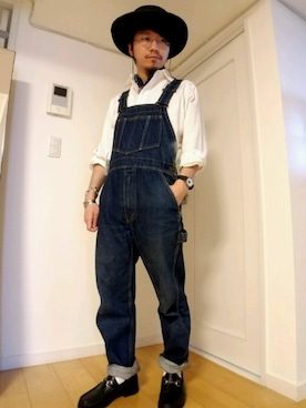 「Polo Ralph Lauren」｜「アイテム（サロペット/オーバーオール）」を使った、Dis.さん（メンズ・164cm）の秋コーディネート