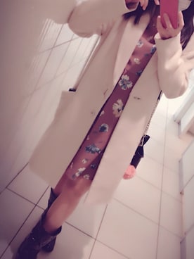 「CECIL McBEE（セシルマクビー）のアイテム（チェスターコート）」を使った、ZARさん（レディース・152cm）の春コーディネート