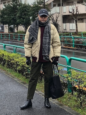 「Ivy Park（アイビーパーク）のアイテム」を使った、kohkixさん（メンズ・178cm）の冬コーディネート