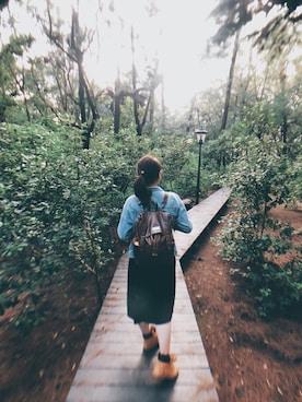 「MIRYOKU（ミリョク）のアイテム」を使った、cianさん（レディース・163cm）の夏コーディネート