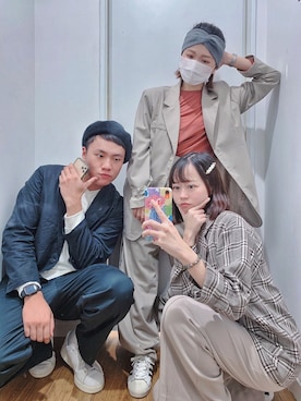 「plain-me（プレインミー）のアイテム（フォーマルスーツ/小物）」を使った、cianさん（レディース・163cm）の秋コーディネート