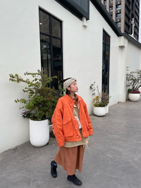「plain-me（プレインミー）のアイテム（ジャケット/アウター）」を使った、cianさん（レディース・163cm）の春コーディネート