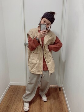 「plain-me（プレインミー）のアイテム（トップス）」を使った、cianさん（レディース・163cm）の春コーディネート