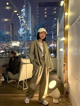 「WEAR」｜「アイテム（スーツセット）」を使った、cianさん（レディース・163cm）の春コーディネート