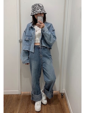 「nike」｜「アイテム（PC・スマホグッズ/家電）」を使った、cianさん（レディース・163cm）の春コーディネート