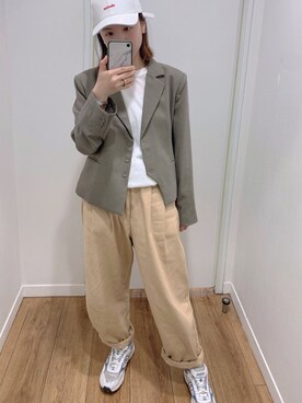 「WEAR」｜「アイテム（帽子）」を使った、cianさん（レディース・163cm）の夏コーディネート