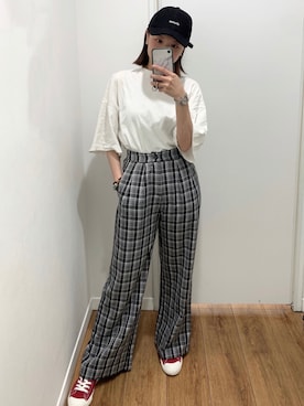 「MUJI」｜「アイテム（腕時計）」を使った、cianさん（レディース・163cm）の夏コーディネート