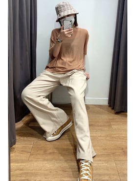 「PAZZO」｜「アイテム（帽子）」を使った、cianさん（レディース・163cm）の夏コーディネート