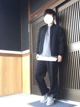 「RAGEBLUE（レイジブルー）の＜トレンドのロング丈＞ワッフルロングカットソー/733404（Tシャツ/カットソー）」を使った、てつさん（メンズ・165cm）の春コーディネート