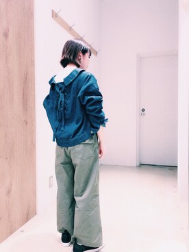 「SEVENDAYS=SUNDAY（セブンデイズサンデイ）のアイテム（ジャケット/アウター）」を使った、めのさん（レディース・152cm）の春コーディネート