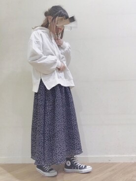 「ワンピース×スニーカー」｜「アイテム（その他）」を使った、めのさん（レディース・151cm）の春コーディネート