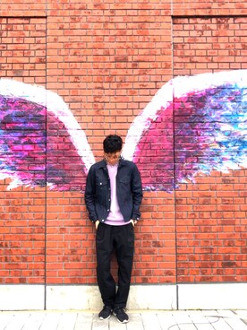 「ラベンダー」｜Genkiさん（メンズ・174cm）の春コーディネート