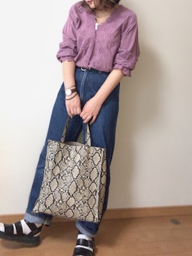 「スカラップ」｜「アイテム（レッグウェア）」を使った、𝕂𝕒𝕋（きゃっと）さん（レディース・150cm）の夏コーディネート