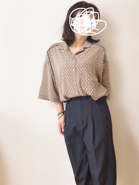 「テロテロ」｜𝕂𝕒𝕋（きゃっと）さん（レディース・150cm）の夏コーディネート