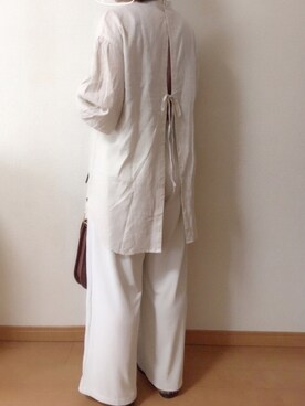 「fredy repit（フレディレピ）のアイテム（バッグ）」を使った、𝕂𝕒𝕋（きゃっと）さん（レディース・150cm）の秋コーディネート