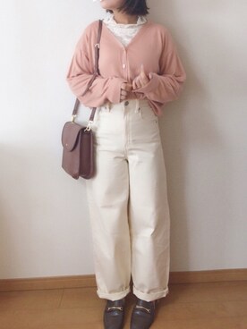 「OZOC（オゾック）のアイテム（その他トップス）」を使った、𝕂𝕒𝕋（きゃっと）さん（レディース・150cm）の秋コーディネート