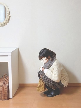 「URBAN RESEARCH（アーバンリサーチ）のアイテム（ネックウォーマー/スヌード）」を使った、𝕂𝕒𝕋（きゃっと）さん（レディース・150cm）の冬コーディネート
