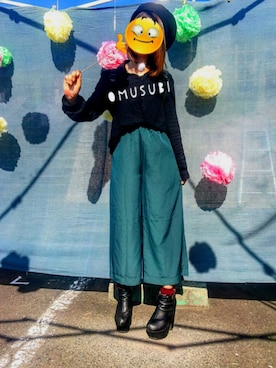 「coca（coca）（コカ）のアイテム（ハンチング/ベレー帽）」を使った、Yjkena/中瀬雪菜さん（レディース・148cm）の秋コーディネート
