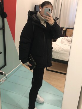 「BEAMS（ビームス）のアイテム（ダウンジャケット/コート）」を使った、wknさん（レディース・164cm）の秋コーディネート