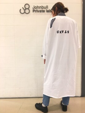 「ジョンブル　プライベート　ラボ(Johnbull Private labo)」｜「アイテム（ワンピース/ドレス）」を使った、MAIさん（レディース・163cm）の春コーディネート