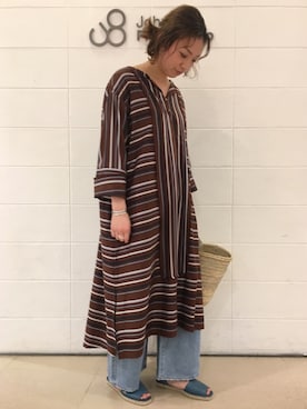 「アイテム（シャツワンピース）」を使った、MAIさん（レディース・163cm・20代）の春コーディネート