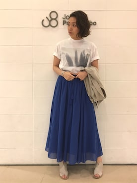 「Johnbull Private labo（ジョンブルプライベートラボ）のアイテム（その他アウター）」を使った、MAIさん（レディース・163cm）の春コーディネート