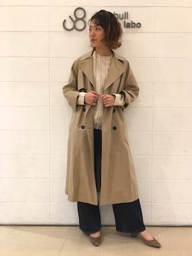 「Johnbull Private labo（ジョンブルプライベートラボ）のアイテム（ジャケット/アウター）」を使った、MAIさん（レディース・163cm）の秋コーディネート